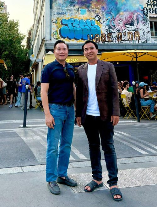 Nghệ sĩ Quyền Linh có cuộc hội ngộ xúc động với võ sư Phạm Quang Long.&nbsp;
