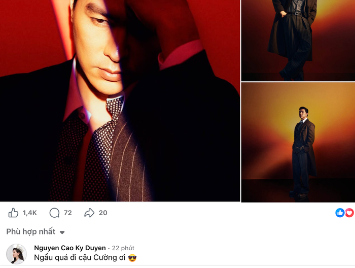 Kỳ Duyên để lại lời nhắn ngắn gọn. Ảnh: Chụp màn hình FBNV