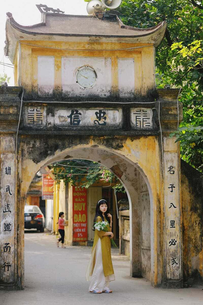 Cảnh đẹp ở làng cổ Cự Đà. Ảnh: Lê Hồng