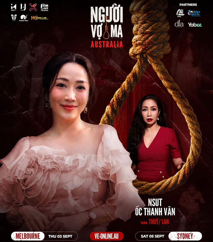 Sau 20 năm, Ốc Thanh Vân tiếp tục mang vai Thuỷ đến với khán giả Australia. Ảnh: FBNV.
