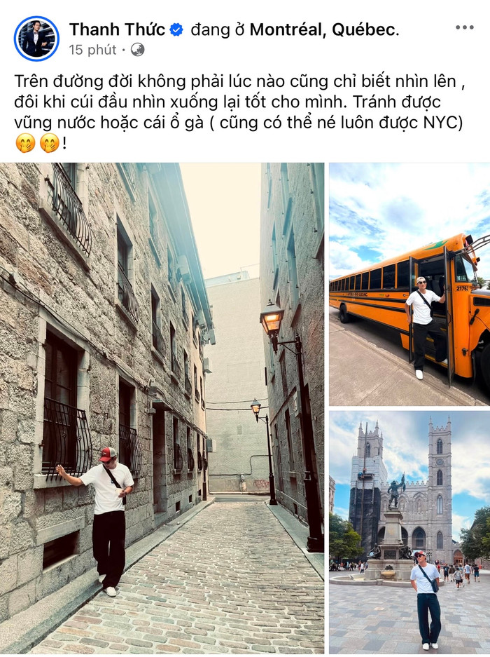 Diễn viên Thanh Thức chia sẻ. Ảnh: Chụp màn hình FBNV