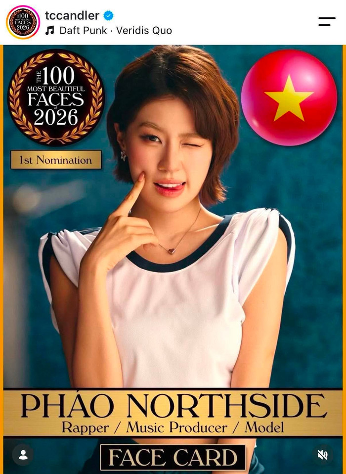 Rapper Pháo vừa đón tin vui khi lọt danh sách đền cử Top 100 gương mặt đẹp nhất thế giới của chuyên trang TC Candler.&nbsp;