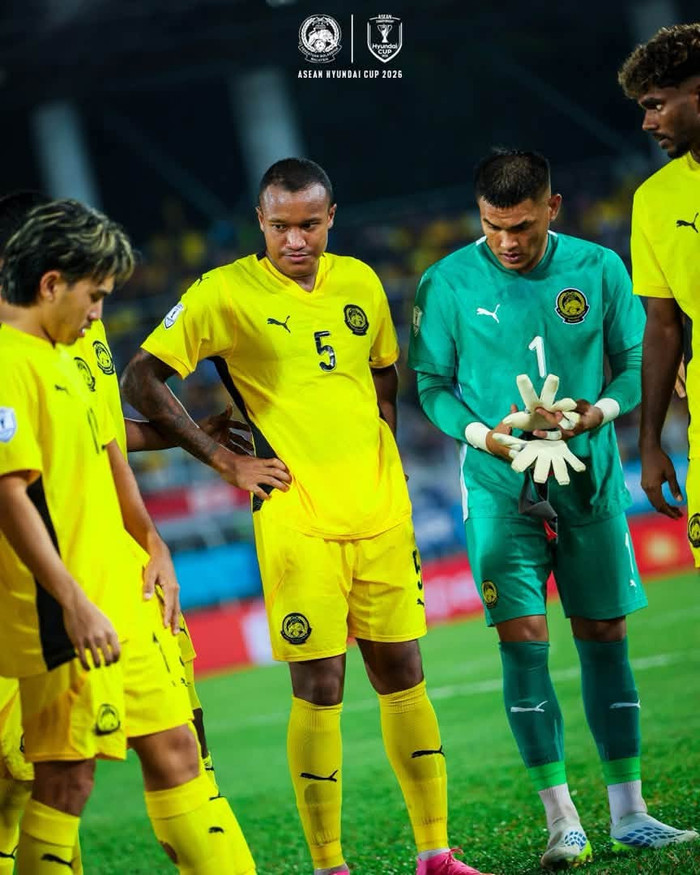 Malaysia đang rơi vào tình cảnh đầy bất lợi trước trận bán kết lượt đi AFF Cup 2026 gặp tuyển Việt Nam khi cuộc khủng hoảng lực lượng ngày càng trở nên nghiêm trọng. Ảnh: Malaysia NT