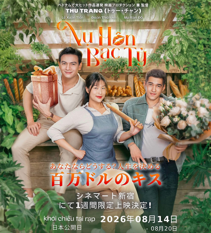 Thu Trang đón tin vui khi Nụ Hôn Bạc Tỷ tiếp tục hành trình tại Nhật Bản. Ảnh: FBNV.