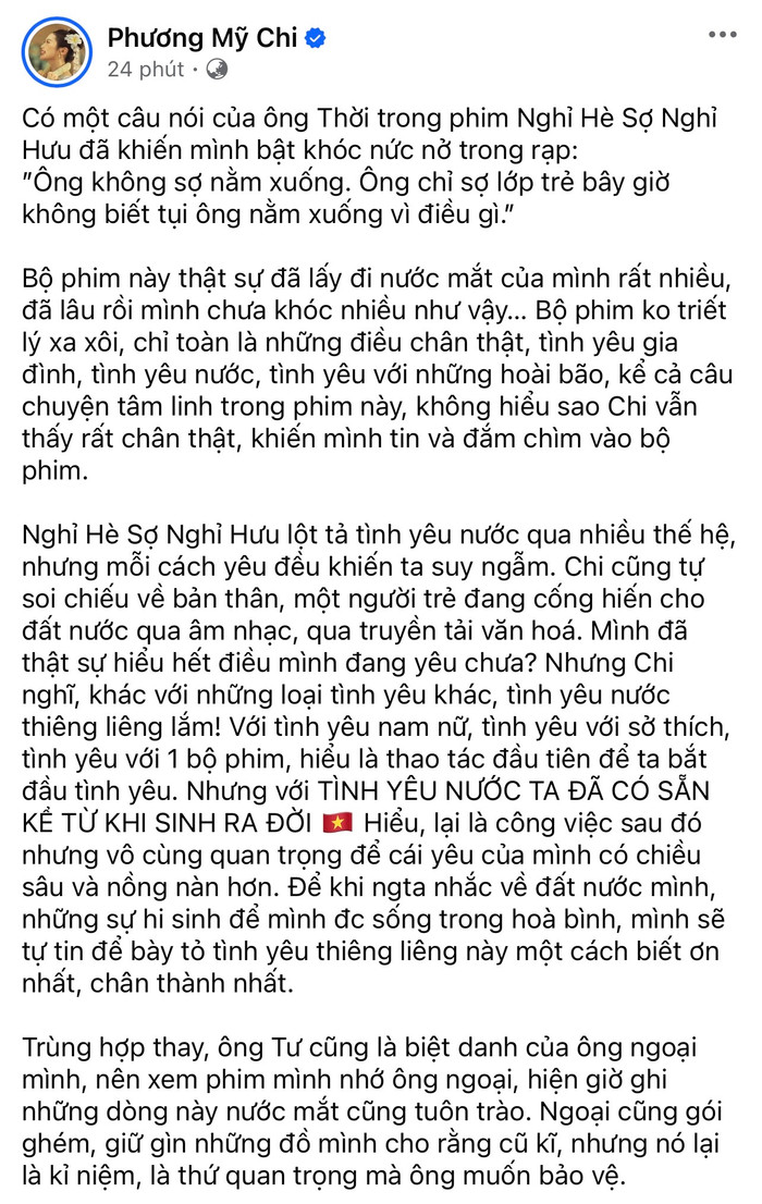 Điều khiến Phương Mỹ Chi bật khóc nức nở Ảnh 1