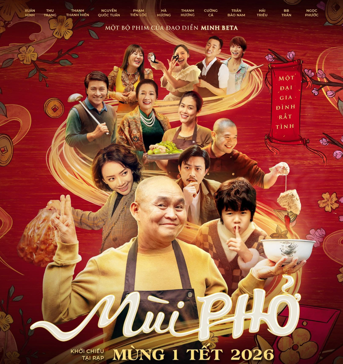 Mang đậm nét văn hóa Bắc Bộ cùng sự góp mặt lần đầu của NSND Xuân Hinh trên màn ảnh rộng, Mùi Phở chốt hạ Top 5 tác phẩm nổi bật nhất nửa đầu năm 2026. Ảnh: NSX