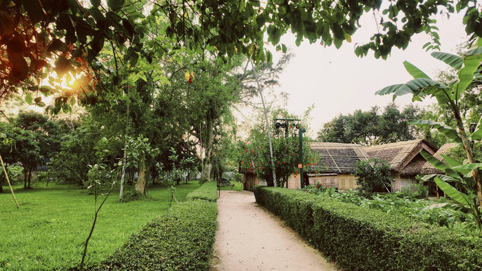 Khung cảnh bình yên ở Làng Sen quê Bác. Ảnh: Nguyễn Việt Hoàng