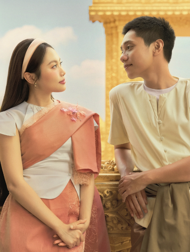 Phương Mỹ Chi và Bảo Định bất ngờ trở thành cặp đôi được khán giả nhiệt tình 'đẩy thuyền' sau màn kết hợp trong Thiên đường với người thương. Ảnh: FBNV.