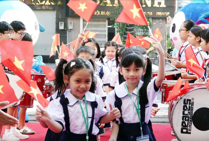 Các hoạt động trong ngày khai giảng được tổ chức theo hướng gần gũi, thiết thực, phù hợp với tâm lý lứa tuổi học sinh