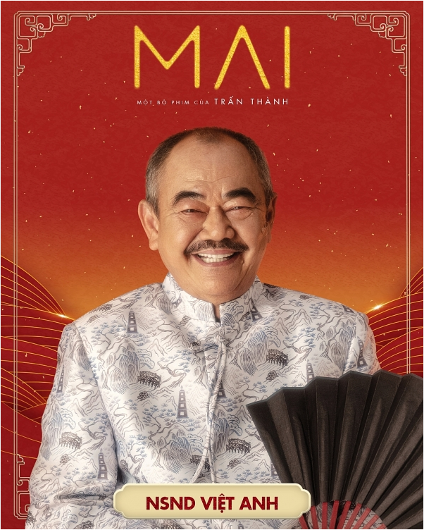 NSND Việt Anh ghi dấu ấn khi góp mặt trong Mai - bộ phim đạt doanh thu khoảng 551 tỷ đồng tại phòng vé. Ảnh: NSX