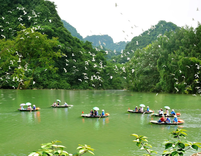 Cảnh đẹp ở Thung Nham - Ninh Bình. Ảnh: Sưu tầm