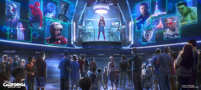 Robert Downey Jr, Chris Hemsworth, Jeremy Renner, Anthony Mackie và Iman Vellani trở lại trong phần phim Avengers. Ảnh: Disney