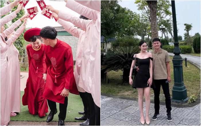 Cô giáo Nguyễn Linh - bà xã cầu thủ Hồ Văn Cường quê ở Nghệ An.