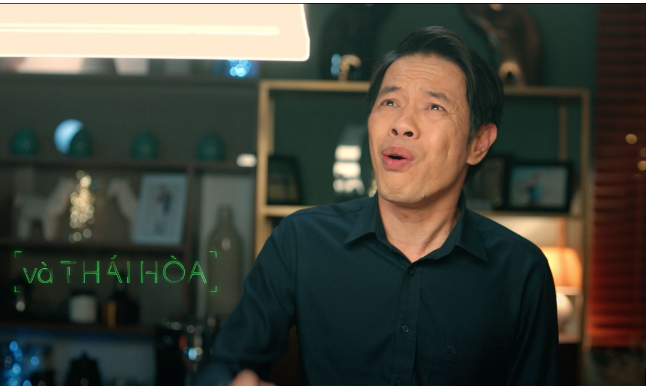 Thái Hòa hài hước trong Tiệc Trăng Máu.