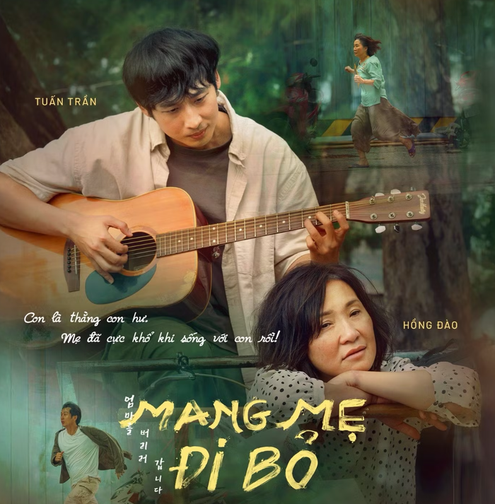 Mang Mẹ Đi Bỏ đánh dấu lần thứ hai Hồng Đào và Tuấn Trần cùng hóa thân thành mẹ con sau thành công của Mai. Ảnh: NSX