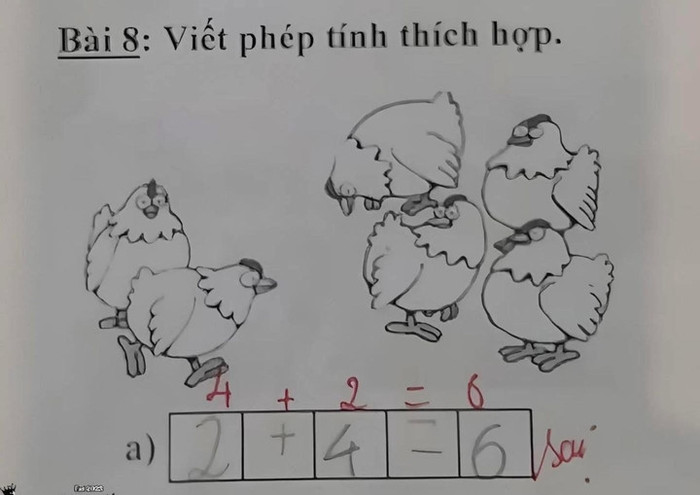 Bài toán tưởng 'dễ như ăn kẹo' lại bị chấm sai, cô giáo còn đưa ra đáp án cực bất ngờ Ảnh 1