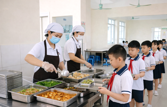 Tăng cường bảo đảm an toàn thực phẩm trong cơ sở giáo dục. Ảnh: Cổng TTĐT Bộ Công an