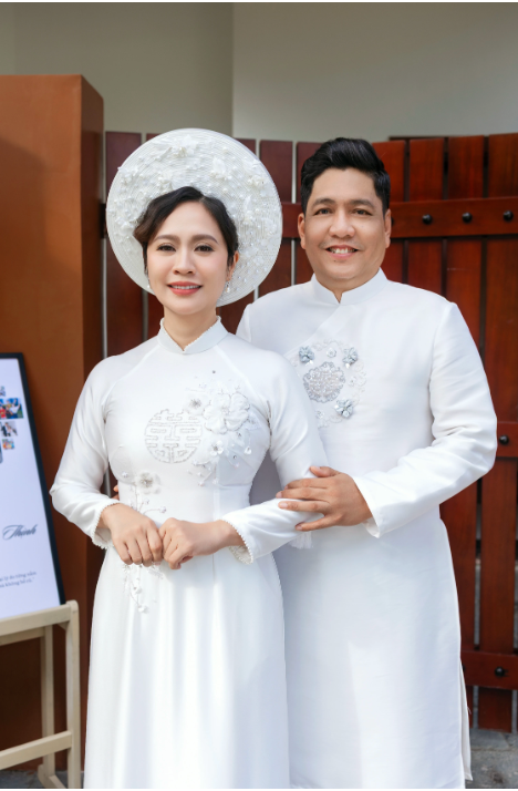 Diễn viên Thanh Thuý và chồng Đức Thịnh.