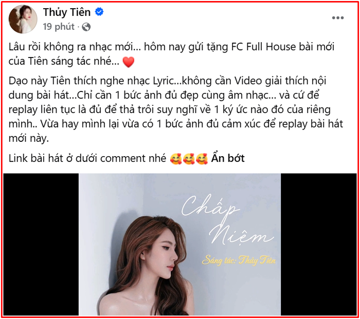 Ca sĩ Thủy Tiên báo tin vui sau 6 năm Ảnh 2