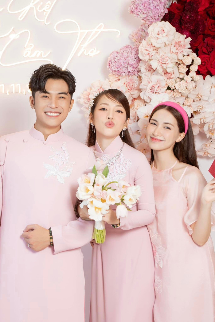 Hòa Minzy có mối quan hệ thân thiết với vợ chồng Gin Tuấn Kiệt và Puka.