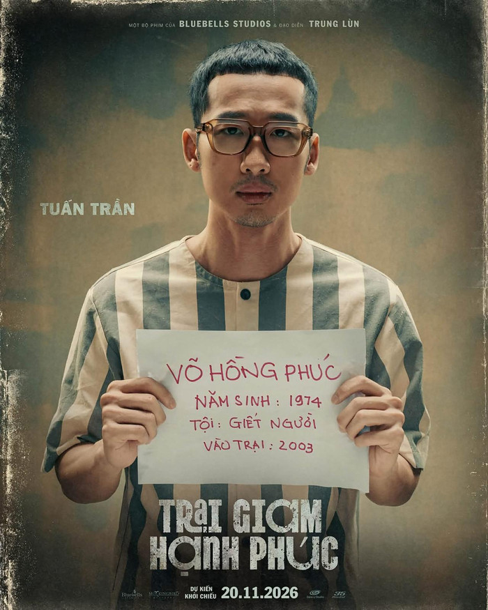 Tuấn Trần đảm nhận vai chính trong Trại Giam Hạnh Phúc. Ảnh: FBNV.