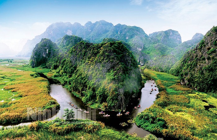 Thiên nhiên Ninh Bình. Ảnh: báo Ninh Bình