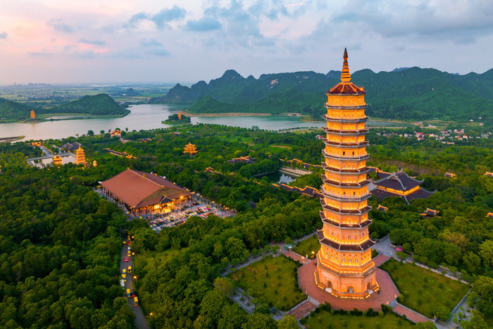 Cảnh đẹp chùa Bái Đính. Ảnh: báo Chính Phủ