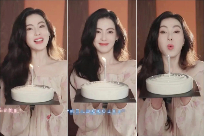 Trương Bá Chi chúc mừng sinh nhật Tinh gia. Ảnh: Sohu.