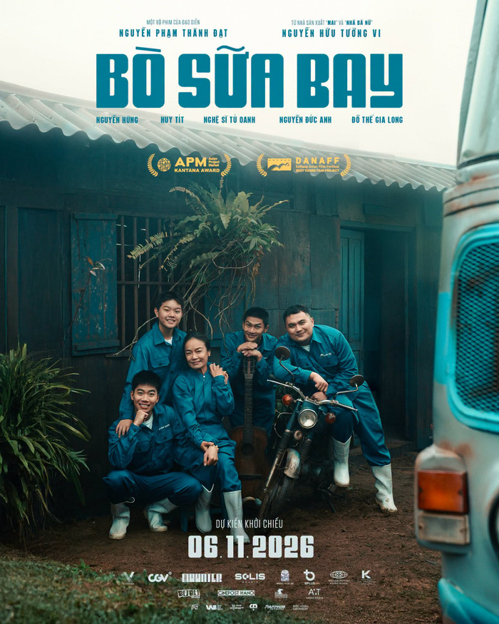 Bò sữa bay đánh dấu bước tiến mới của Nguyễn Hùng khi nam diễn viên lần đầu đảm nhận vai chính điện ảnh.