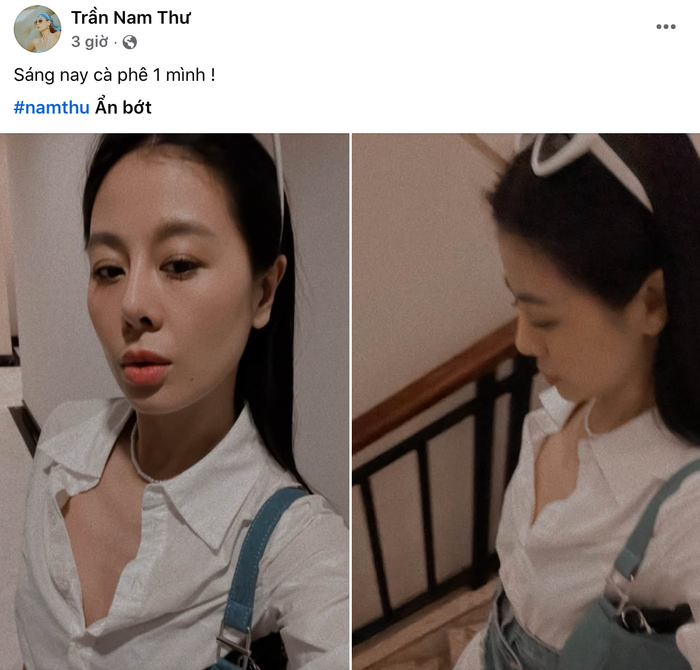 Diễn viên Nam Thư chia sẻ. Ảnh: Chụp màn hình FBNV