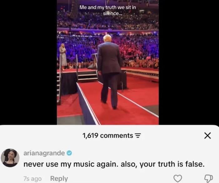 Ariana Grande phản ứng gay gắt khi Trump tiếp tục sử dụng nhạc của cô Ảnh 1