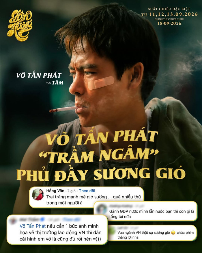Võ Tấn Phát vào vai Tâm trong Lên Hương. Ảnh: Phim Lên Hương