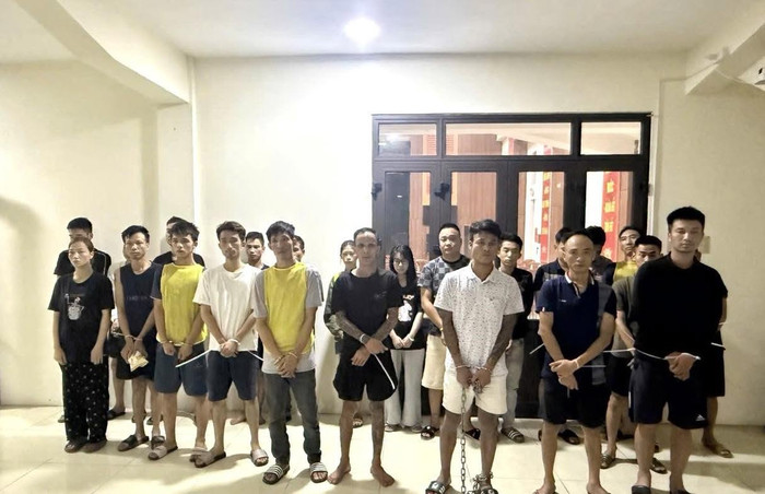 Các đối tượng liên quan. Ảnh: Công an TP Hà Nội