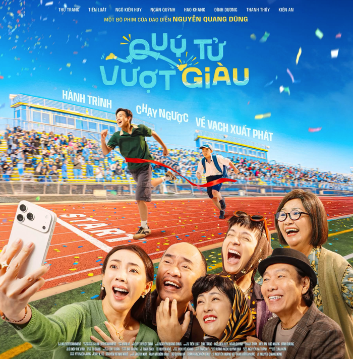 Thu Trang và Tiến Luật lần đầu vào vai vợ chồng trên màn ảnh rộng trong Quý Tử Vượt Giàu, được khán giả mong đợi. Ảnh: NSX