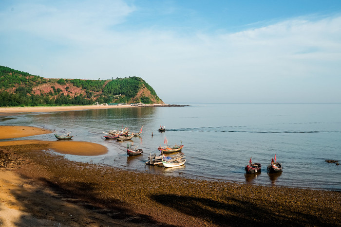 Vẻ đẹp làng chài Nghi Tiến. Ảnh: báo Nghệ An