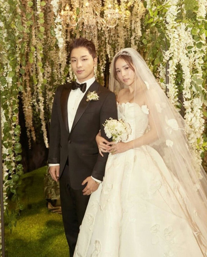 Taeyang và diễn viên Min Hyo Rin kết hôn vào năm 2018.&nbsp;