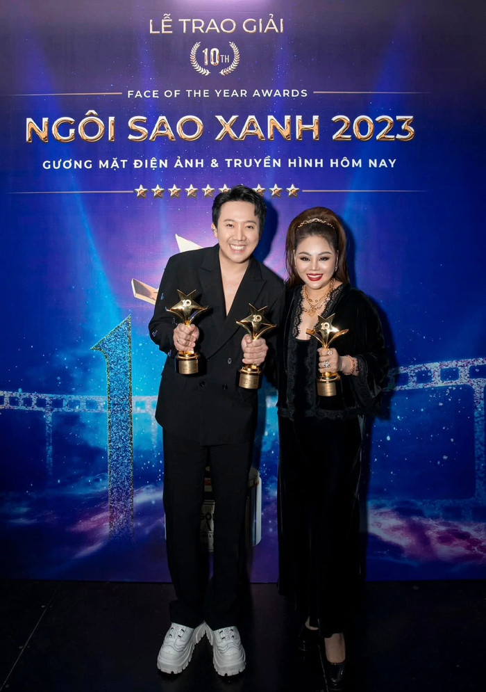 Lê Giang và Trấn Thành có mối quan hệ thân thiết sau nhiều lần hợp tác. Ảnh: FBNV.