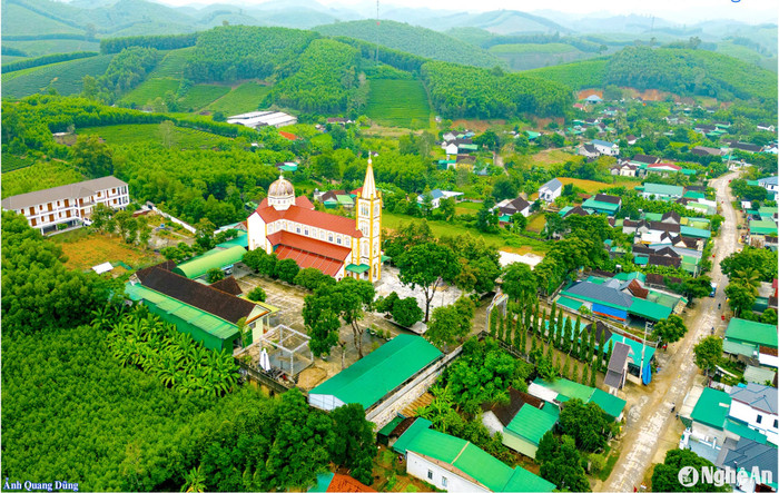 Cảnh đẹp làng quê xứ Nghệ. Ảnh: Quang Dũng/báo Nghệ An