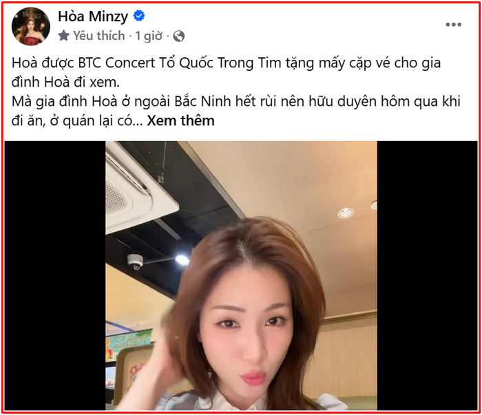 Hòa Minzy tặng vé 'concert quốc gia' cho cặp khán giả đặc biệt Ảnh 2