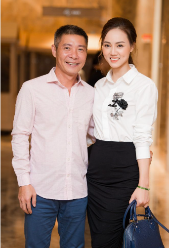 NSND Công Lý và vợ Ngọc Hà.