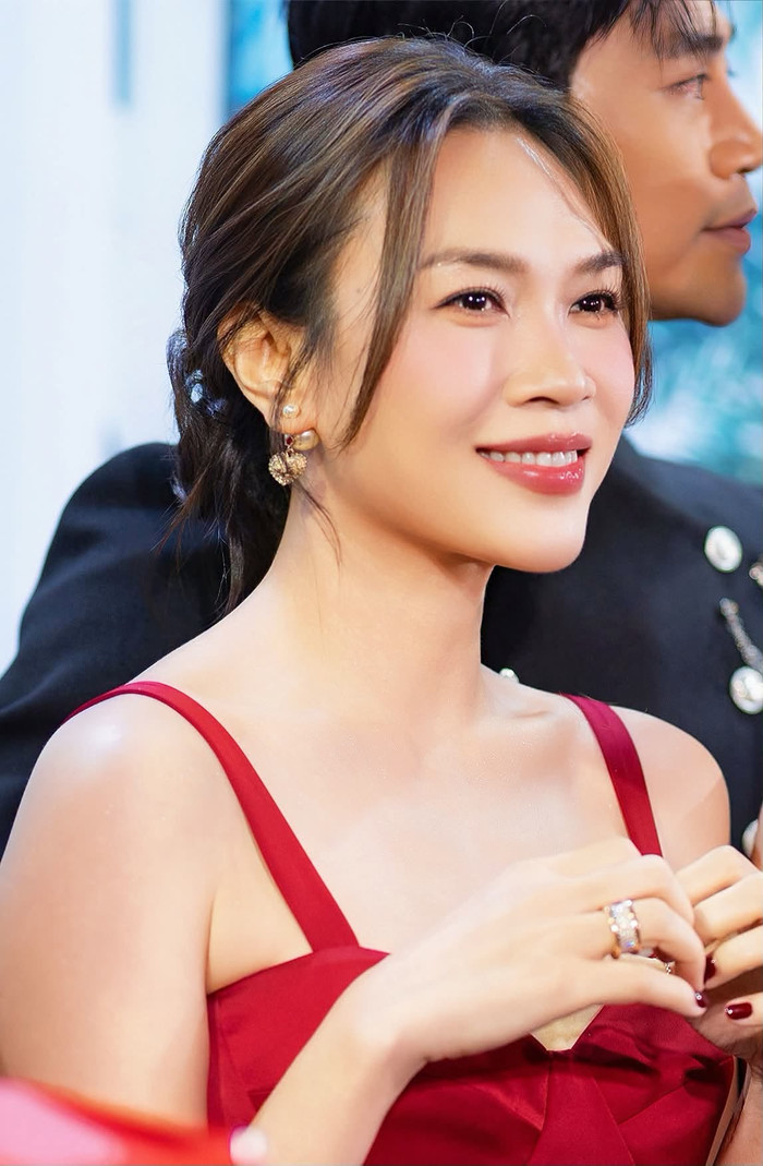 Mỹ Tâm rạng rỡ xuất hiện tại sự kiện. Ảnh: FBNV