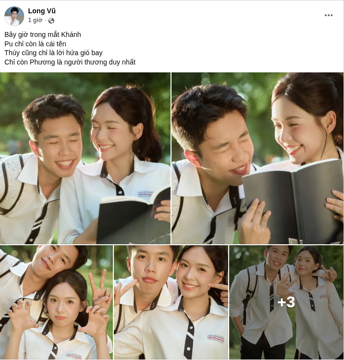 Bài đăng mới nhất của Long Vũ. Ảnh: FBNV