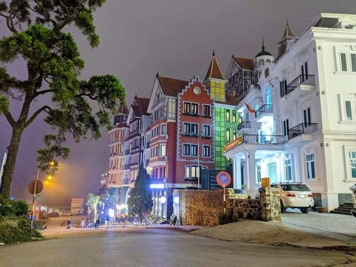 Khung cảnh Tam Đảo khi về đêm. Ảnh: Sưu tầm