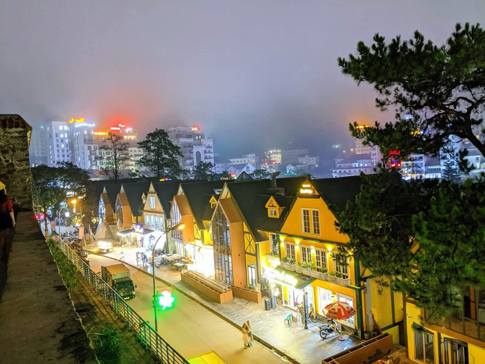 Khung cảnh Tam Đảo khi về đêm. Ảnh: Sưu tầm
