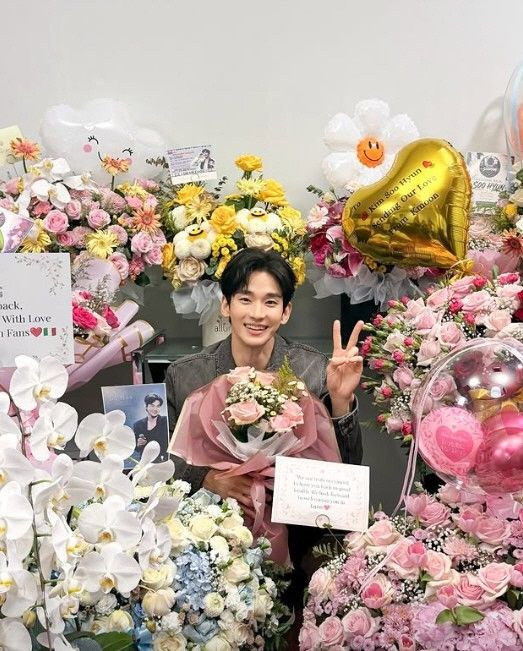 Hình ảnh mới đây của Kim Soo Hyun do công ty quản lý đăng tải.&nbsp;