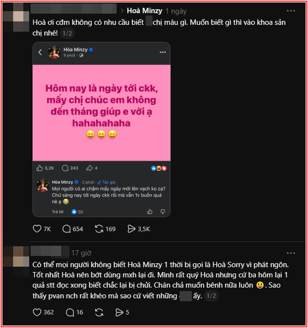 Tiếc cho ca sĩ Hòa Minzy Ảnh 3