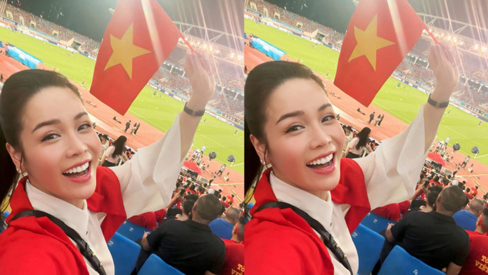 Nữ diễn viên liên tục chia sẻ những khoảnh khắc ăn mừng chiến thắng trên trang cá nhân. Ảnh: FBNV