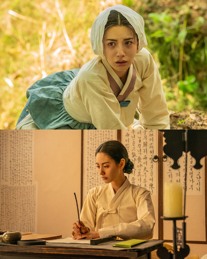 Nana vào vai Hui Yeon, một phụ nữ góa chồng lựa chọn giữ gìn tiết hạnh sau khi chồng qua đời. (Ảnh: Netflix)