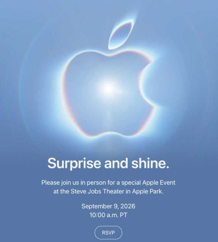 Apple sẽ trình làng loạt iPhone mới cùng mẫu iPhone màn hình gập đầu tiên vào ngày 9/9 tại Cupertino, California.&nbsp;