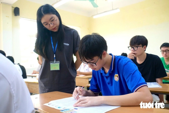 Thí sinh tham dự kỳ thi tốt nghiệp THPT năm 2026 - Ảnh: NGUYÊN BẢO